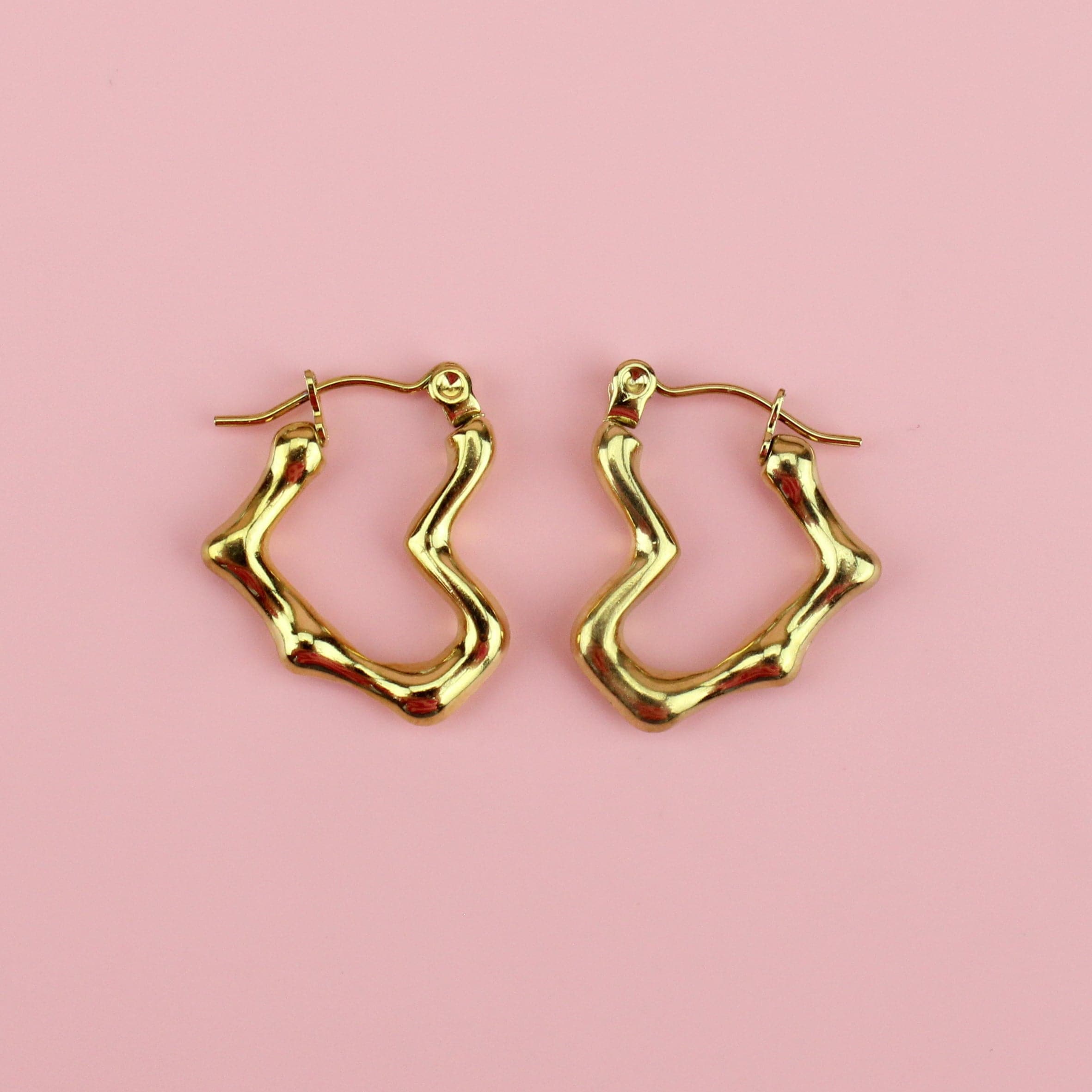 You Make My Heart Melt Hoop Earrings (Gold-plated)
