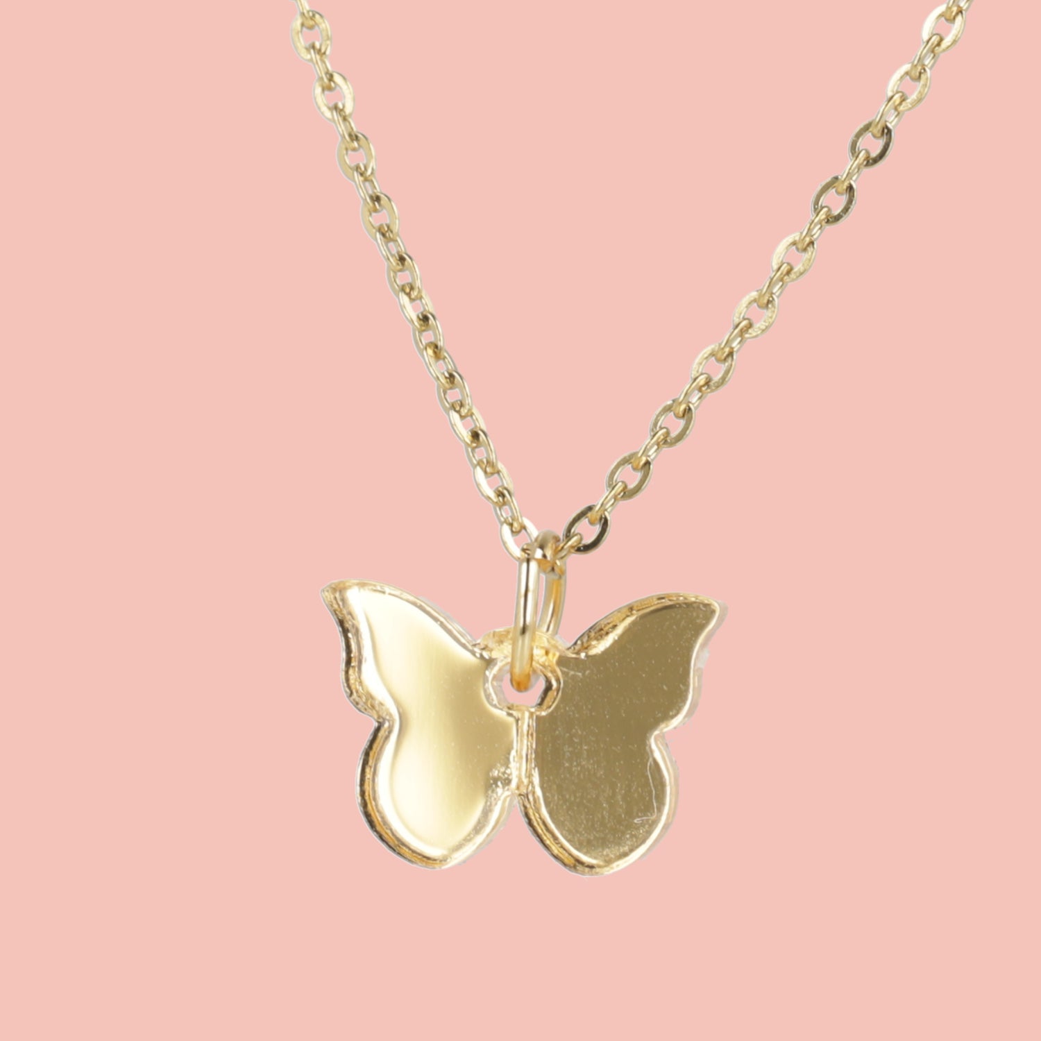 You're my Butterfly, Sugar Baby Necklace (Gold Mirror)